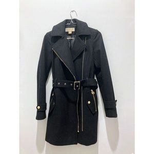 Michael Kors Belted Wrap Coat in PXS